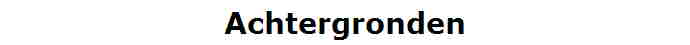 Achtergronden