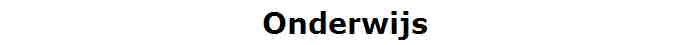 Onderwijs