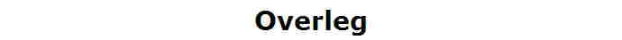 Overleg