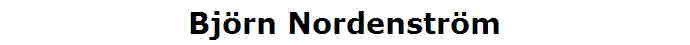 Bjrn Nordenstrm