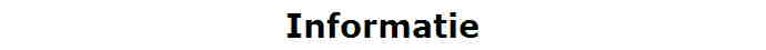 Informatie