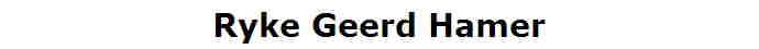 Ryke Geerd Hamer