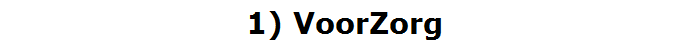 1) VoorZorg