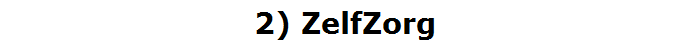 2) ZelfZorg