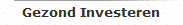 Gezond Investeren