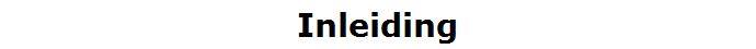 Inleiding