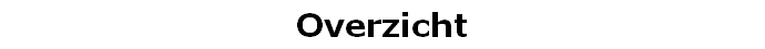 Overzicht