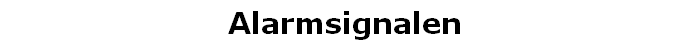 Alarmsignalen