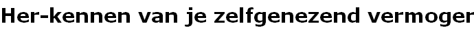 Her-kennen van je zelfgenezend vermogen