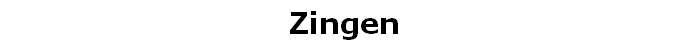 Zingen