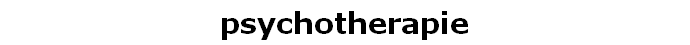 psychotherapie